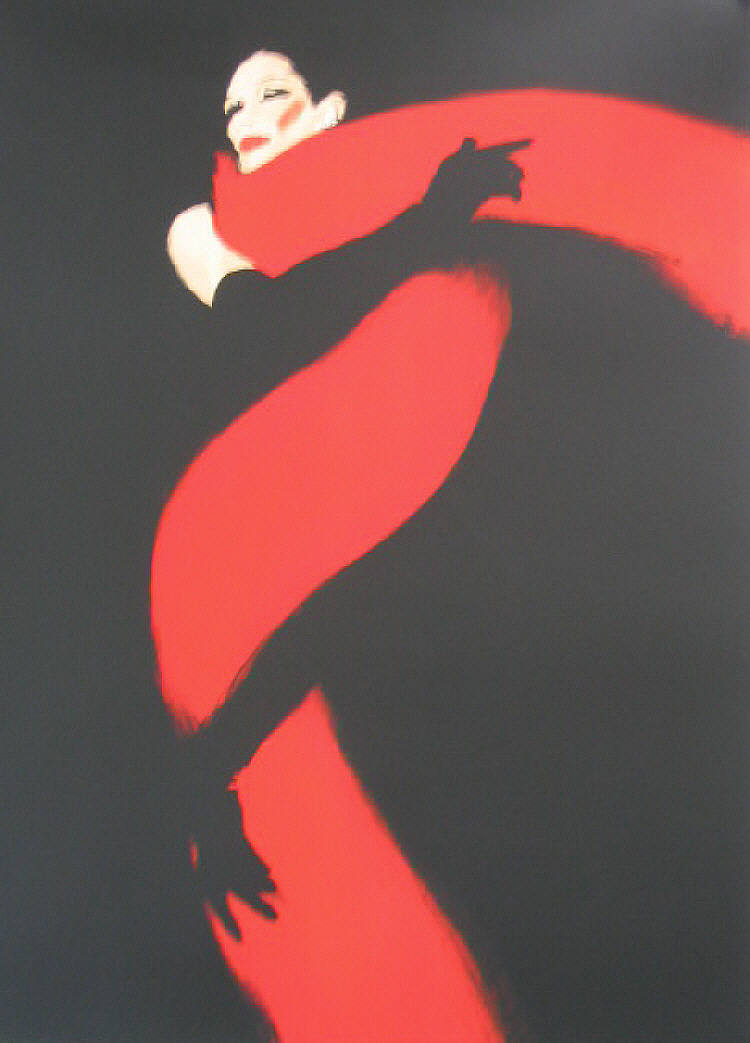 Rene Gruau's artwork titled Rouge et Noir (Image #1) presented by 
